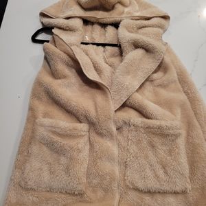 Women's Faux Fur Hooded Vest